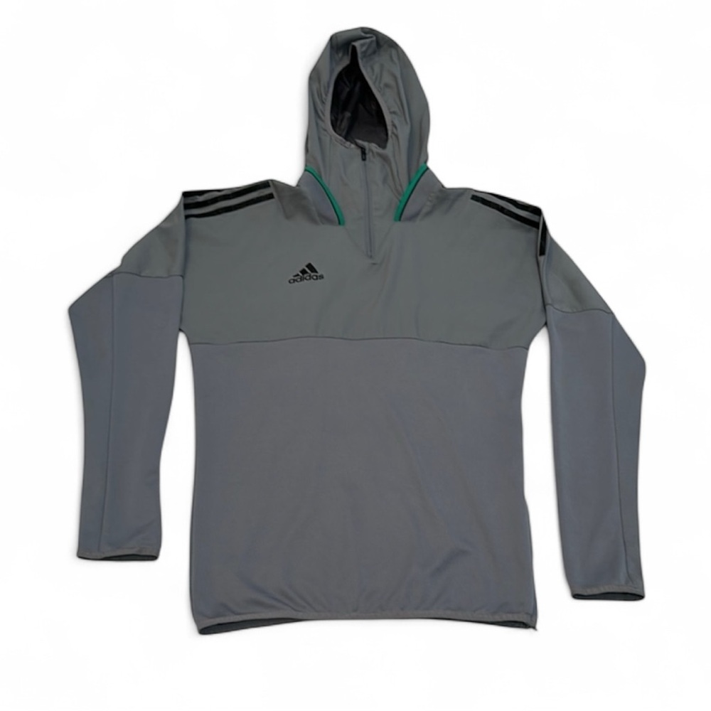 Adidas Climate Gray Performance Jacket With Side … - image 1